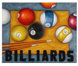 Image de PEINTURE À L'HUILE-BILLARDS