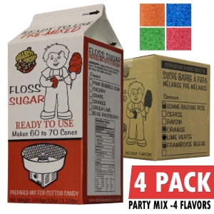 Image de 72024 Box of 4 X 3.25 lbs Cotton Candy Floss Sugar