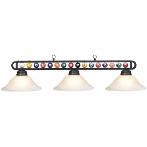 Image de BB-55 MB/WH | 55" MB/WHITE BILLIARD BALL FIXTURE