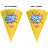 Picture of 73200 6 oz Waxed Snow Cone Cups – Bullseye Popcorn (Pack of 100)