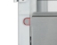 Damping pad installed on stainless steel front door