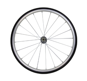 Picture of 71827 Silver Aluminum Wheel for Cotton Candy and Snow Cone Cart