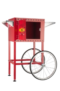 Red cart for 16oz popcorn maker