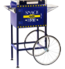 Blue cart for 16oz Snack Time series popcorn maker - with Snack Time logo